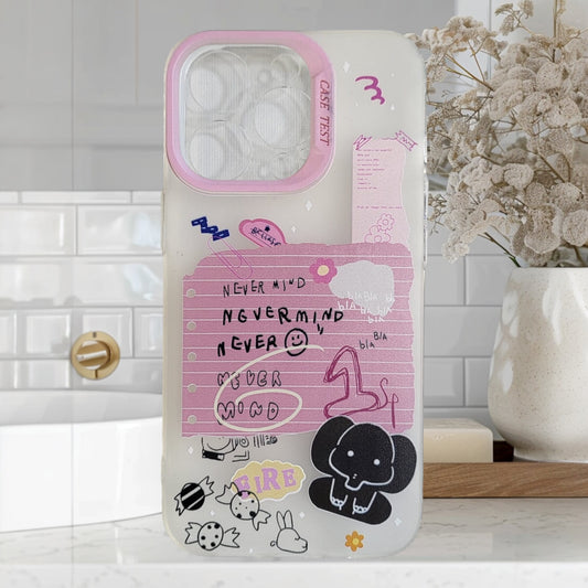 Black Elephant with Pink Side